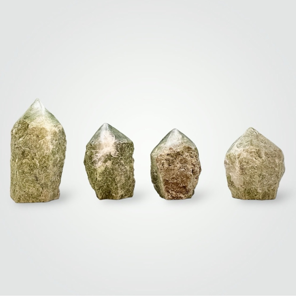 Jade Gemstone w/ Natural Markings of Brown Iron, or White Quartz (Small - 200g)